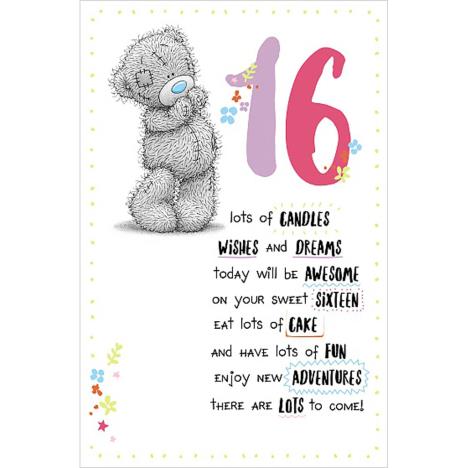 16th Birthday Me to You Bear Birthday Card £1.89